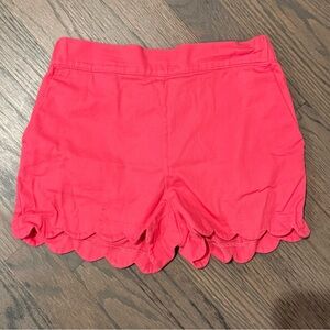 EUC | Crewcuts J.Crew | Scalloped Hem Shorts | Pink Coral | Girls 10